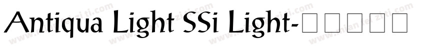 Antiqua Light SSi Light字体转换